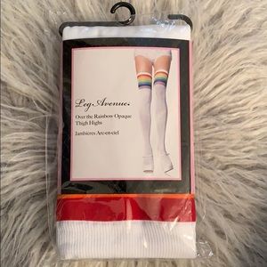Over the Rainbow Opaque Thigh Highs